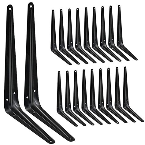 black metal l shelf brackets|decorative black metal shelf brackets.